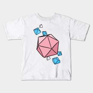 Trans Pride Colors Dice Kids T-Shirt